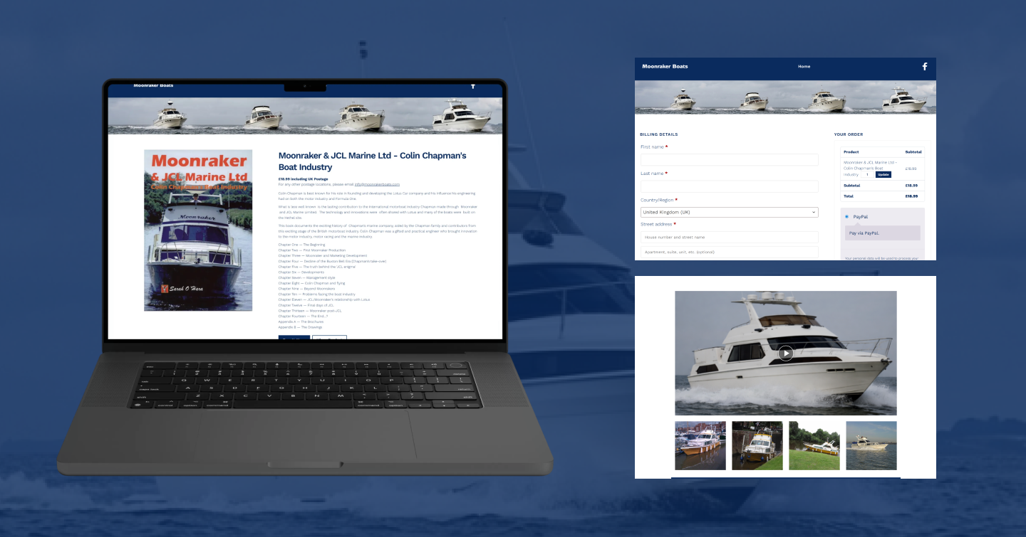 Moonraker Boats Website