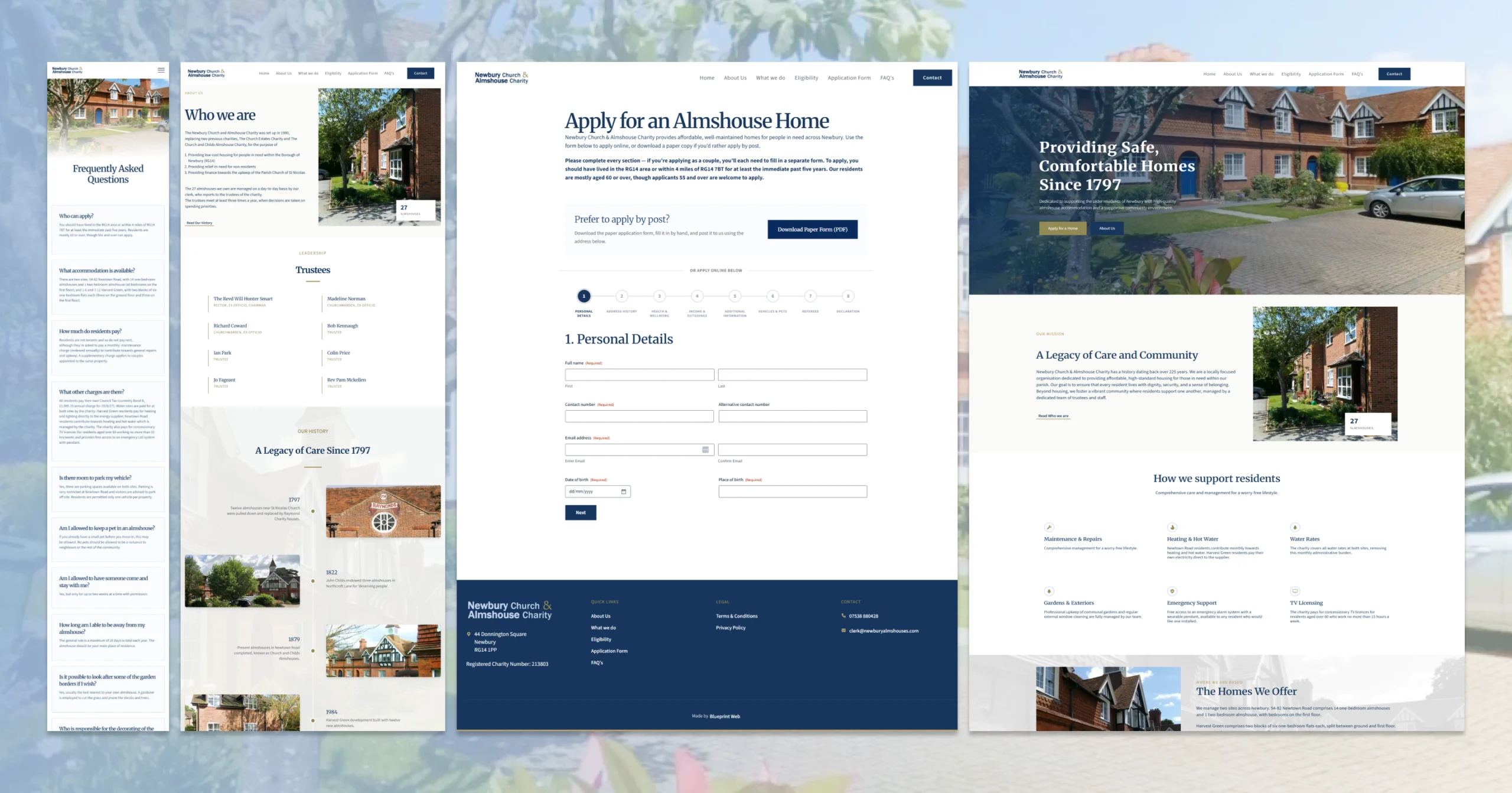 Almshouse Charity Full Website Design